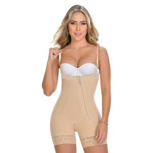 Faja Corta, Strapless, Cierre Diagonal, Broches F0766